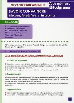 Savoir convaincre