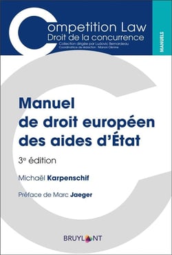 Droit européen des aides de l'Etat (3e édition)