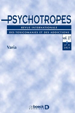 Revue psychotropes n.27 - 2021/4 - varia