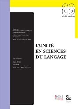L'unite en sciences du langage - neuviemes journees scientifiques du reseau thematique  lexicologie