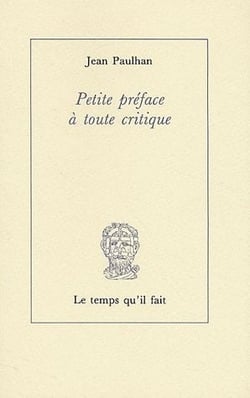 Petite préface à toute critique