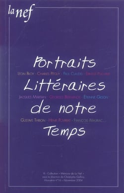 Portraits litteraires de notre temps - hors-serie : n  16