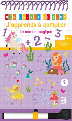 Mon carnet de jeux : J'apprends à compter : Le monde magique
