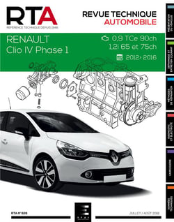 Renault Clio IV Phase 1 - 0.9 TCe 90ch 1,2i 65 et 75ch - 2012/2016