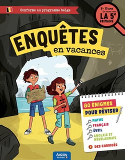 Cahier de vacances : enquêtes en vacances - en route vers la 5e primaire