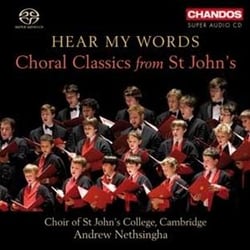 Hear my words : musique chorale du st John's college