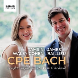 Bach, C-P-E : Intégrale de l'oeuvre originale pour violon et piano