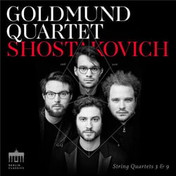 Chostakovitch : quatuors a cordes n° 3 et 9. Quatuor Goldmund