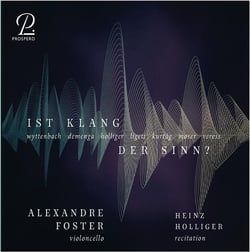 Ist Klang der Sinn? - Oeuvres contemporaines pour violoncelle