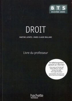 Droit - bts 2ème année - livre du professeur (édition 2010)