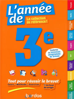 L'année de : 3e - toutes les matières (édition 2019)