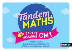 Tandem : Mathématiques - CM1 - cartes missions (édition 2021)