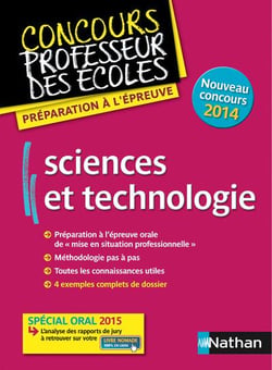 Sciences et technologie - épreuve orale - concours 2014