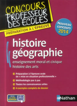 HISTOIRE GEOGRAPHIE - ENSEIGNEMENT MORAL ET CIVIQUE HISTOIRE DES ARTS - EPREUVE ORALE (CRPE) 2014