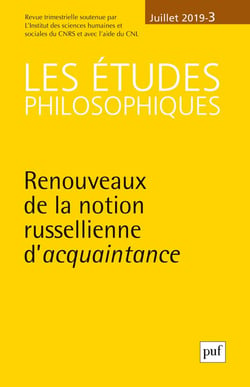 Revue Les études philosophiques n.3 (édition 2019)