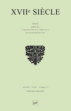 Revue XVIIe siècle n.283 (édition 2019)