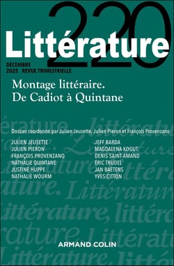 Littérature n.220 : Montage littéraire. De Cadiot à Quintane