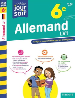 Cahier du jour / cahier du soir : allemand - 6e - LV1