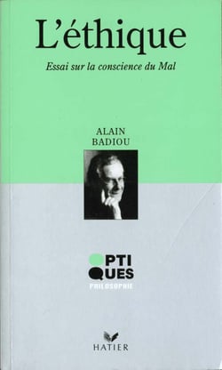 Optiques philosophie - l'ethique - essai sur la conscience du mal