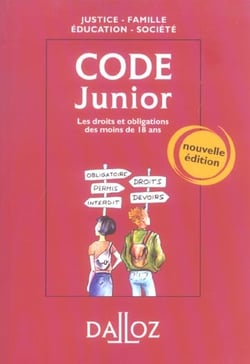 Code junior - les droits et obligations des moins de 18 ans (2e edition)