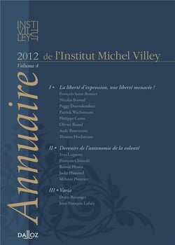 L'annuaire de l'institut Michel Villey Tome 4