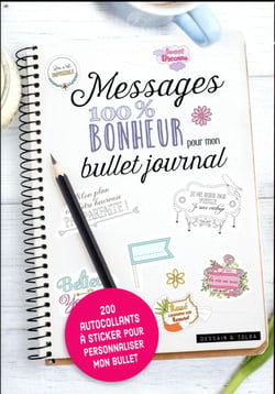Messages 100% bonheur pour mon bullet journal