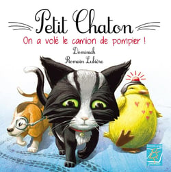 Petit chaton on a volé le camion de pompier