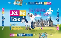 Jeu de l'oie des châteaux de la loire - 3 jeux en 1