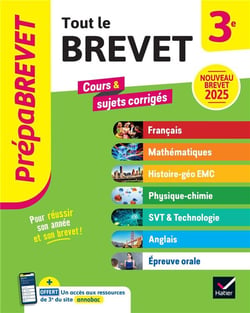 Prépabrevet - Tout le brevet 2025 - 3e (toutes les matières)