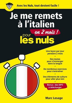 Je me remets à l'italien en 2 mois ! pour les nuls