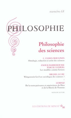 Revue Philosophie n.68 : philosophie des sciences