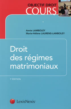 droit des regimes matrimoniaux