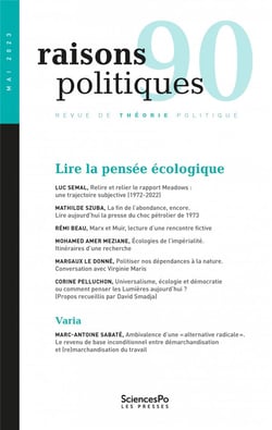 Raisons politiques 90 - l'ecologie par ses lecteur ices