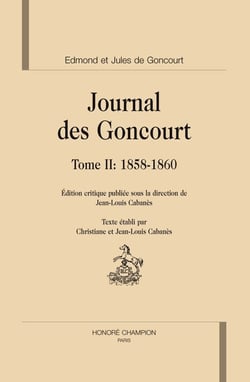 Journal des Goncourt. t.2 - 1858-1860