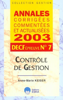 Decf epreuve 7 controle de gestion