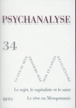 Revue psychanalyse n.34 - le sujet, le capitaliste et le saint