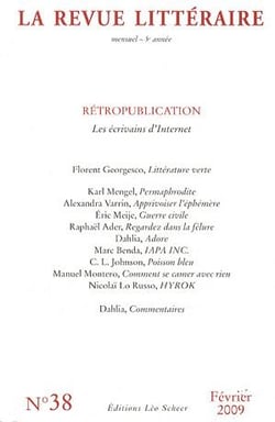La revue litteraire n 38 2009 - retropublications