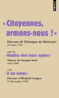 "citoyennes, armons-nous" - "veuillez être leurs égales" - "il est temps"