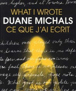 What i wrote / ce que j'ai écrit