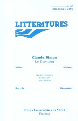 AUTOUR DU TRAMWAY DE CLAUDE SIMON