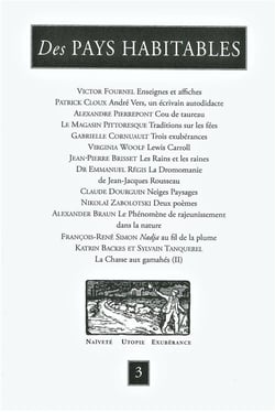 Des pays habitables n.3