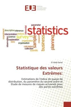 Statistique des valeurs Extrêmes: : Estimations de l'indice de queue de distribution, du paramètre du second ordre et Etude de mesures