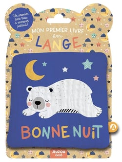 Mon premier livre tissu en lange : Bonne nuit