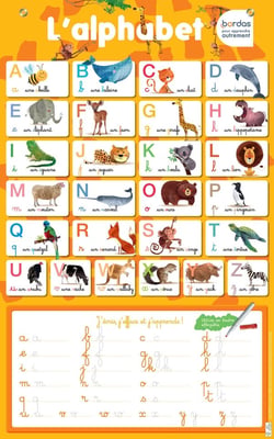 Les posters effaçables : l'alphabet