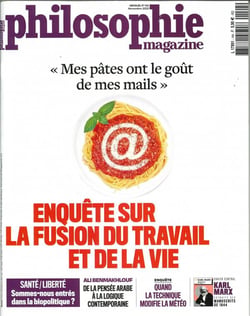 Philosophie magazine n  144 - travail, no limit ? novembre 2020