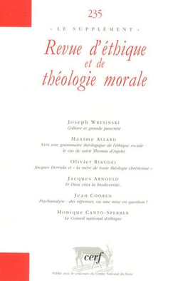 Revue d'éthique et de théologie morale 235