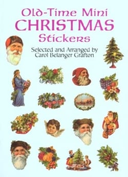 Old time min christmas stickers
