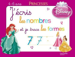 J'écris les nombres et je trace les formes avec les princesses - ardoise
