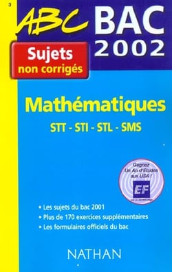 Maths stt sti stl - non corriges - edition 2002