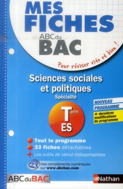 Mes fiches ABC du BAC Sciences sociales et politiques Term ES